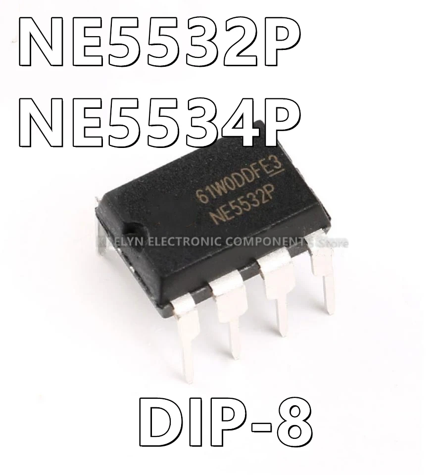 

20Pcs/lot NE5532P NE5534P General Purpose Amplifier 1/2 Circuit 8-PDIP