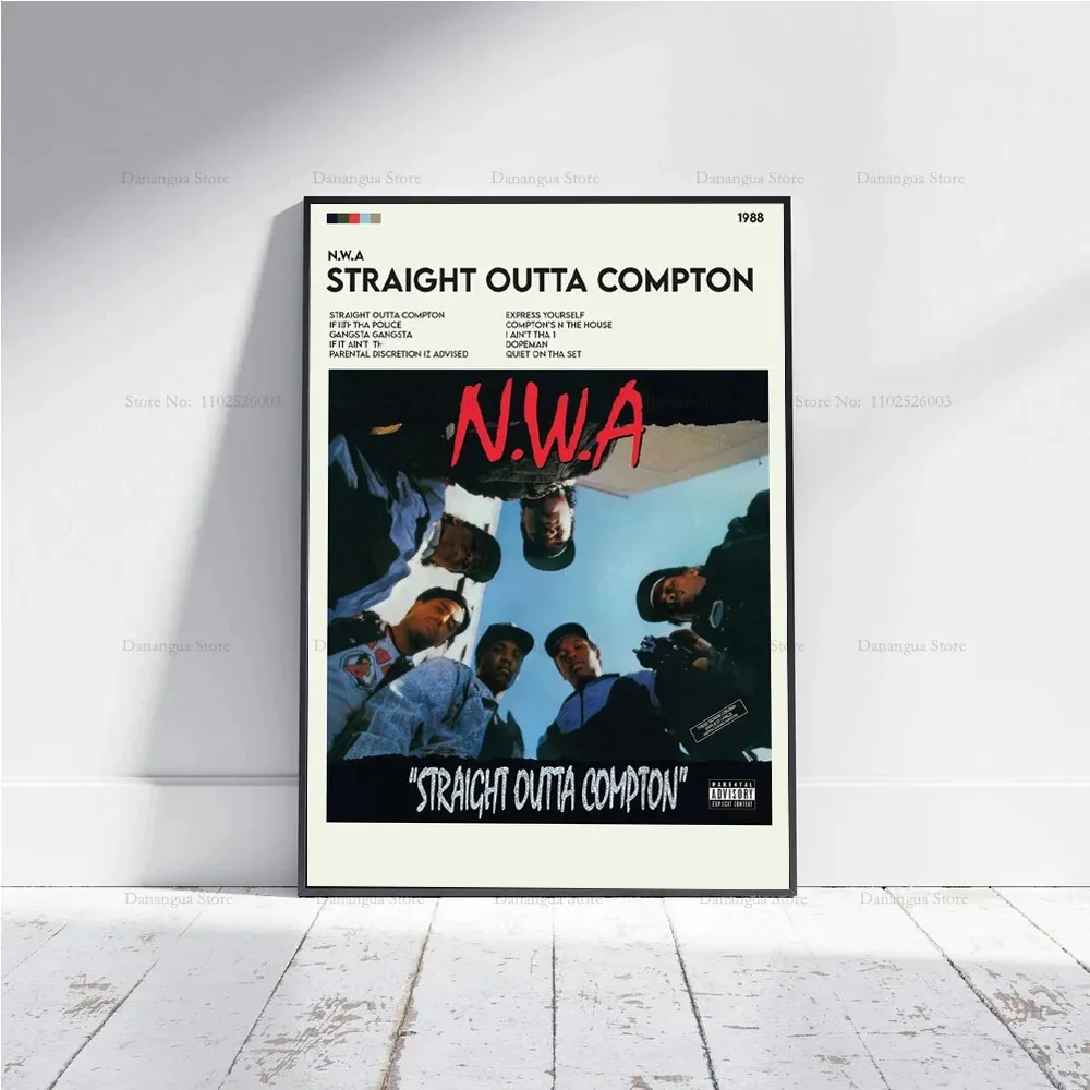 الدكتور دري المزمن 2001 الهيب هوب ألبوم الموسيقى غطاء المشارك يطبع الرسم على لوحات القماش الجدارية صورة صورة هدية لغرفة ديكور المنزل