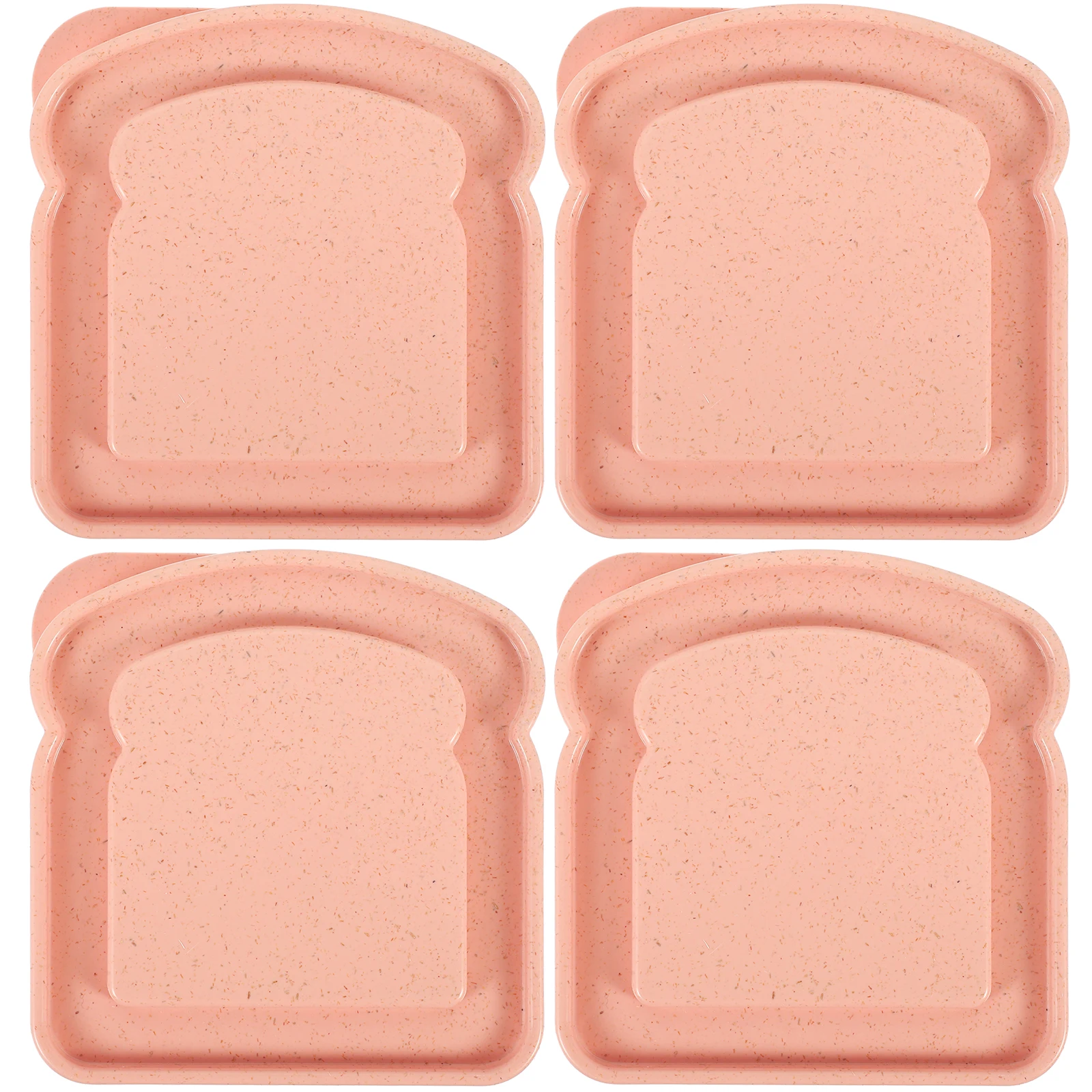 

4pcs Portable Bread Storage Containers Sealing Food Boxes For Picnic Camping Leak-Proof Sandwich Toast Holders Fresh Keeping