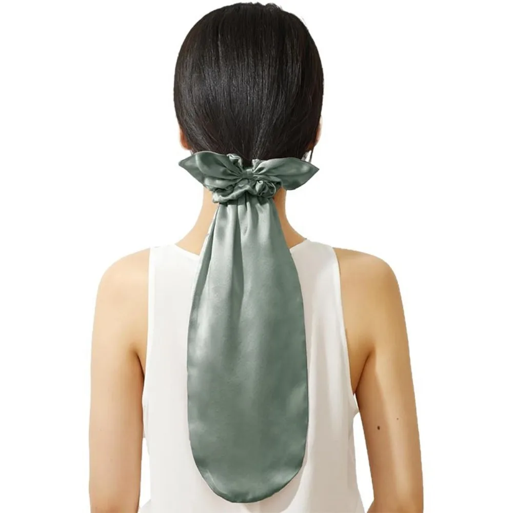 

1 Set Fashion Large Sleep Cap Silky Satin Elastic Hair Band Long Hair Bonnet Hair Protector Reversible Night Sleep Hat Daily Use