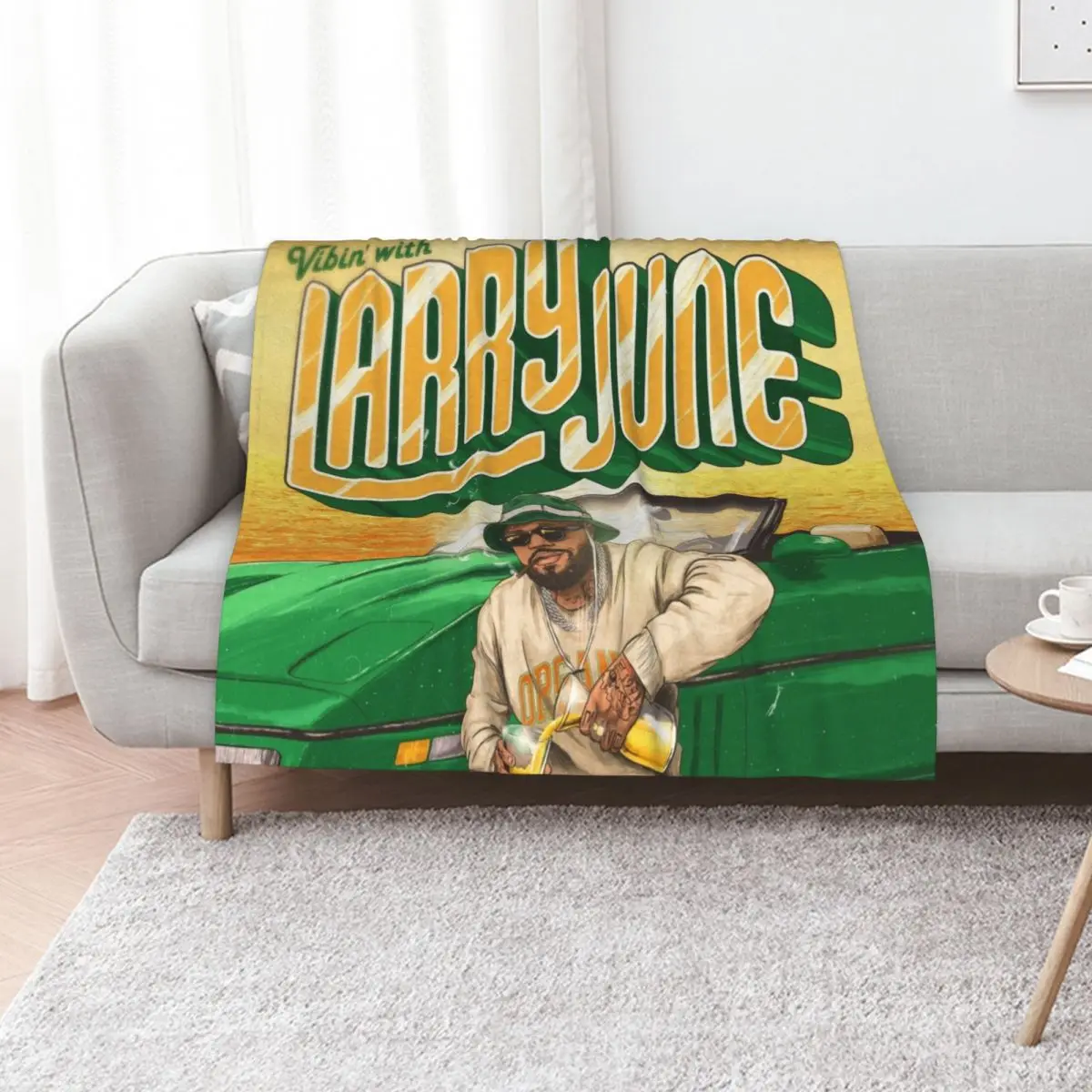 Larry June Throw Blanket Furry warm winter Decorative Beds Furrys Luxury Designer Sofa Quilt Blankets