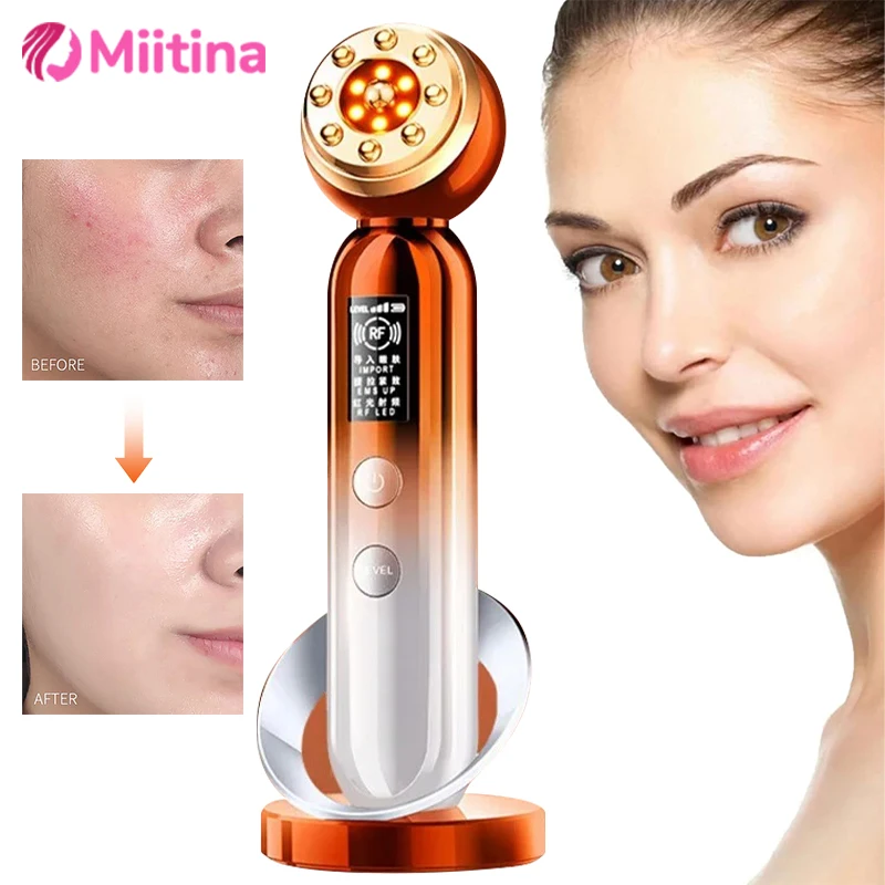Masajeador de elevación Facial HIFU, máquina de ultrasonido de frecuencia EMS, reparación de microcorriente, estiramiento firme, herramientas faciales para el cuidado de la belleza