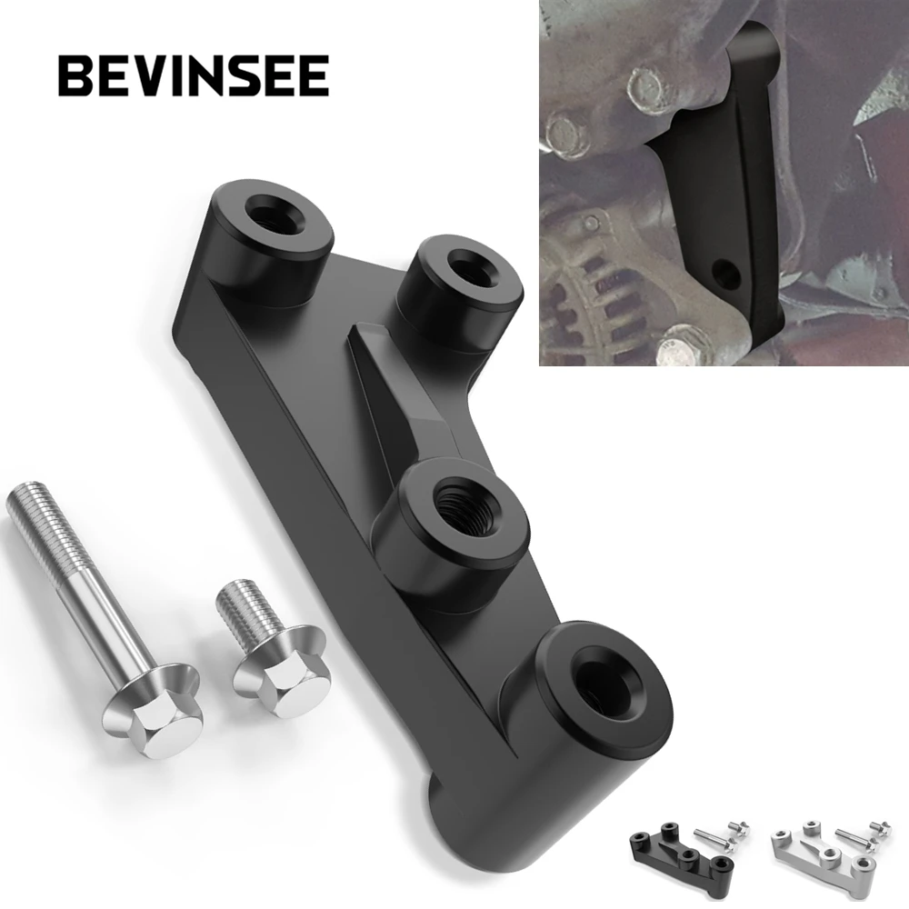 BEVINSEE Lower Alternator Bracket w/Bolts Kit For Jeep Wrangler 2.5L 4 Cylinder YJ 1991-1995 TJ 1997-2002 53007605 53007604