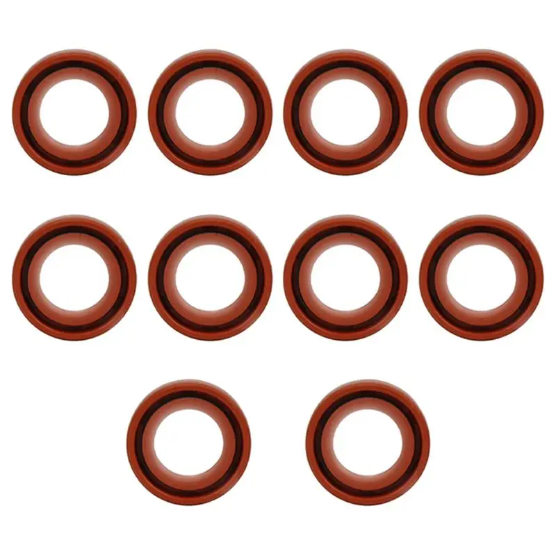 A93E-10-Piece Chainsaw Oil Seal Chain Saw Set Chainsaw Oil Seal Is Suitable For MS170 180 Parts Tool Oil Seal Ring Brown