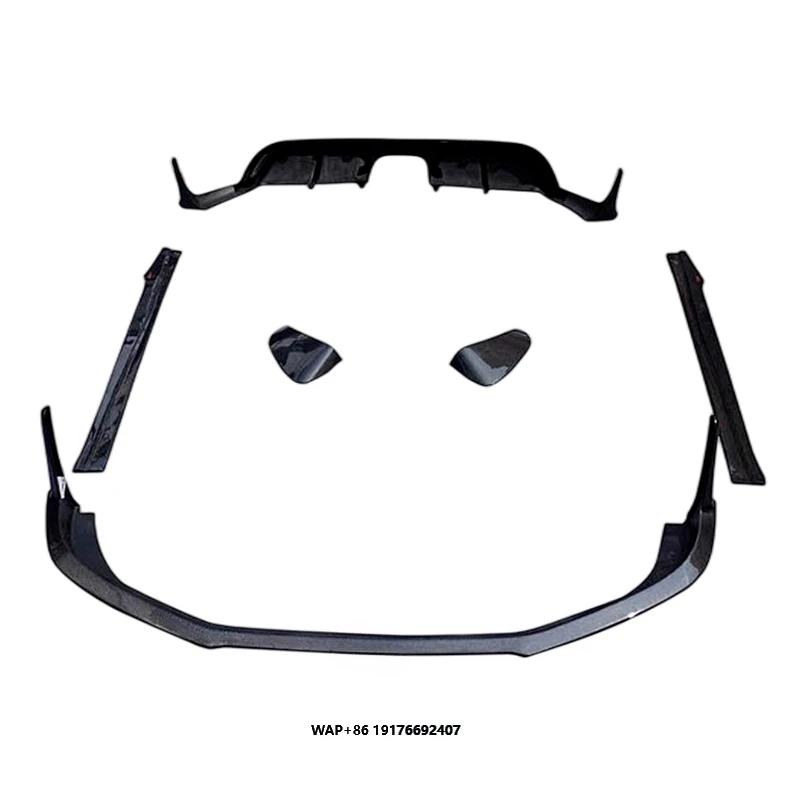 

981 cayman boxster upgrade C style carbon fiber front lip side skirt rear diffuser rear spoiler wing Side vent