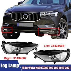 High Quality LED Fog Lamp Front Bumper Fog Light Signal Lamp Assembly For Volvo XC60 XC90 S90 V90 2016-2021 #31434666, 31434667