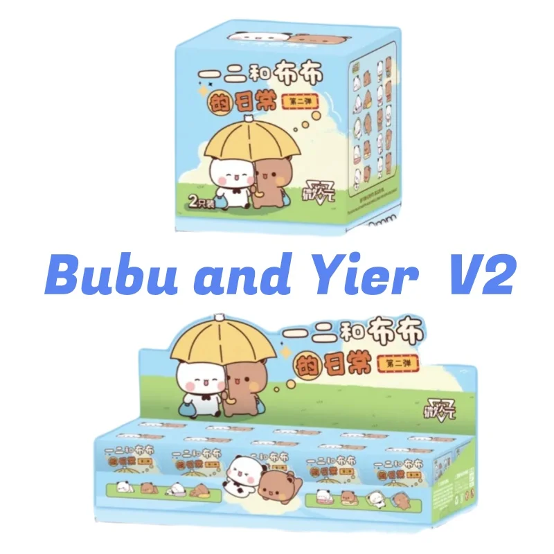 

V2 Panda Bubu And Yier Daily Life Series Second Edition Blind Box Toys Cute Cartoon Panda Bear Doll Random Children Gift
