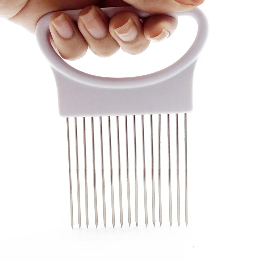 Stainless Steel Onion Fork – Hands-Free Slicing Tool, Dishwasher Safe, Uniform Vegetable Chopper