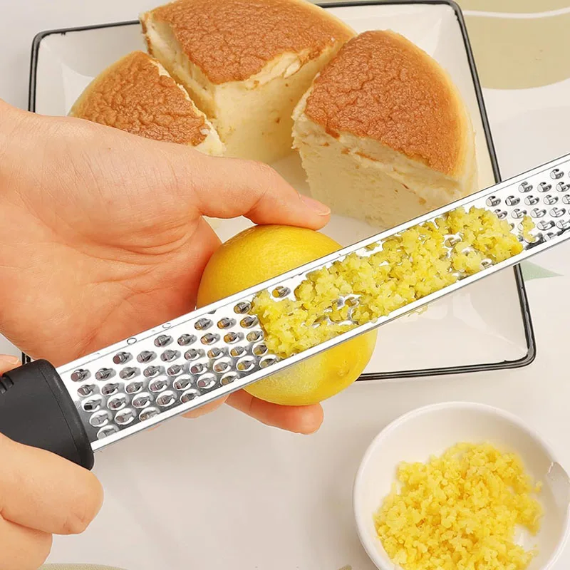Kitchen Grater, Sharp Stainless Steel, Multi-functional, Cheese, Lemon, Vegetables, Chocolate, Non-slip Grip, Modern Design
