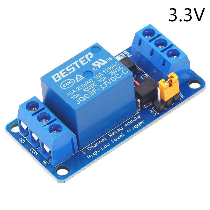 3.3V 5V 12V 24V 1 Channel Relay Module High And Low Level Trigger Dual Optocoupler Isolation Relay Module Board