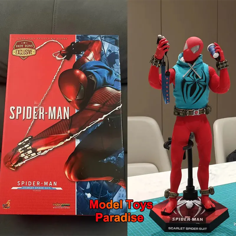 

HT HotToys VGM34 1/6 Коллекционные игрушки Алый Человек-паук Игровая версия Супергерой Солдат Полный набор 12 дюймов Фигурка Модель Подарки