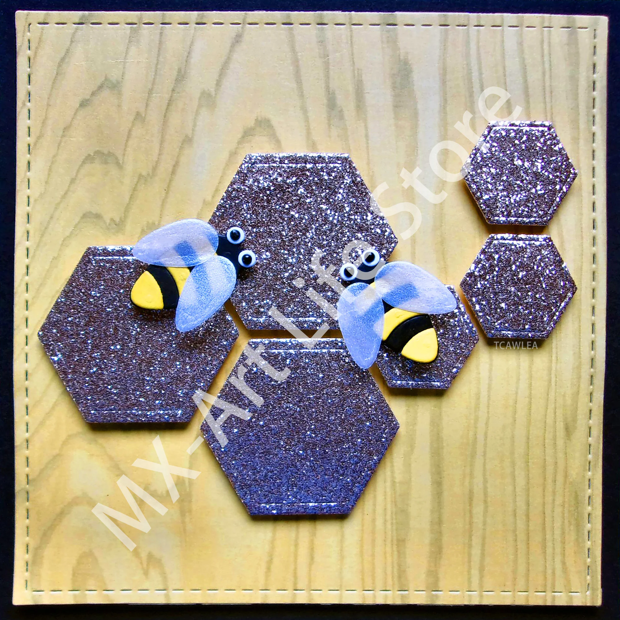 Lovely Bee Honey Metal Cutting Dies Animal Insect Pet Stencil For DIY Scrapbooking Embossing Paper Card Craft Cutter image 4