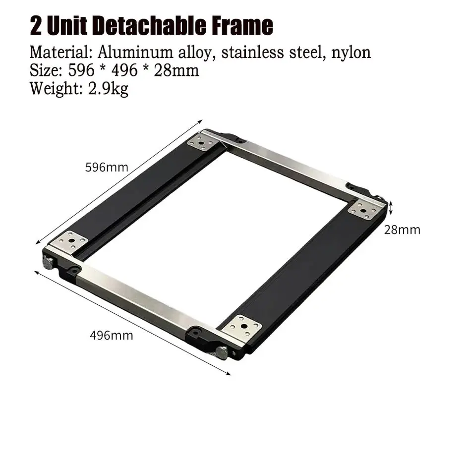 Outdoor IGT Removable Table  IGT Frame  Black Camping Folding Table 2 Unit Table Aluminum Alloy Frame Portable IGT Table New