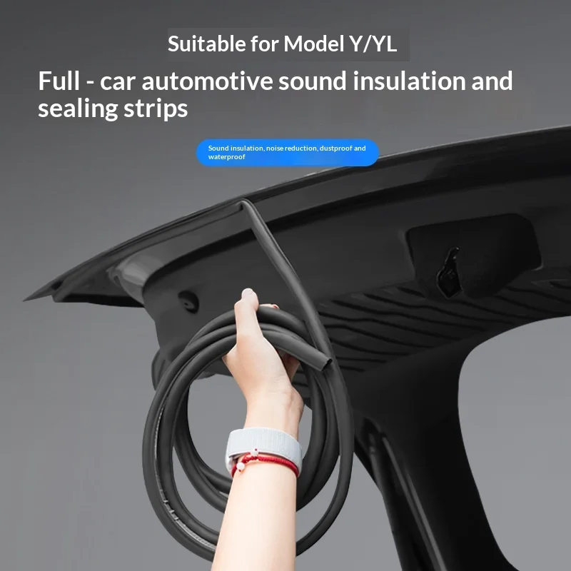 Keep Cabin Quiet And Cool With Full Vehicle Weatherproof Silicone Auto Seal Strip For Tesla Model Y YL 2026 2025