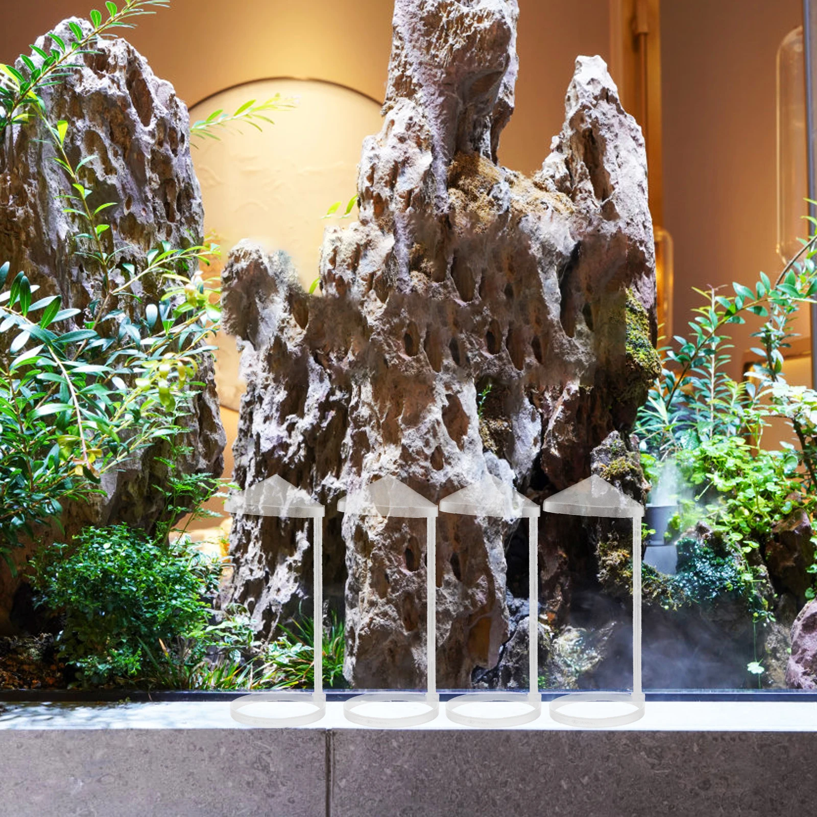 

5Pcs Humidifier Splash Guard Multi-Functional Splash-Proof Bracket for Mist Maker Water Fountain Rockery Sink Splash Guard