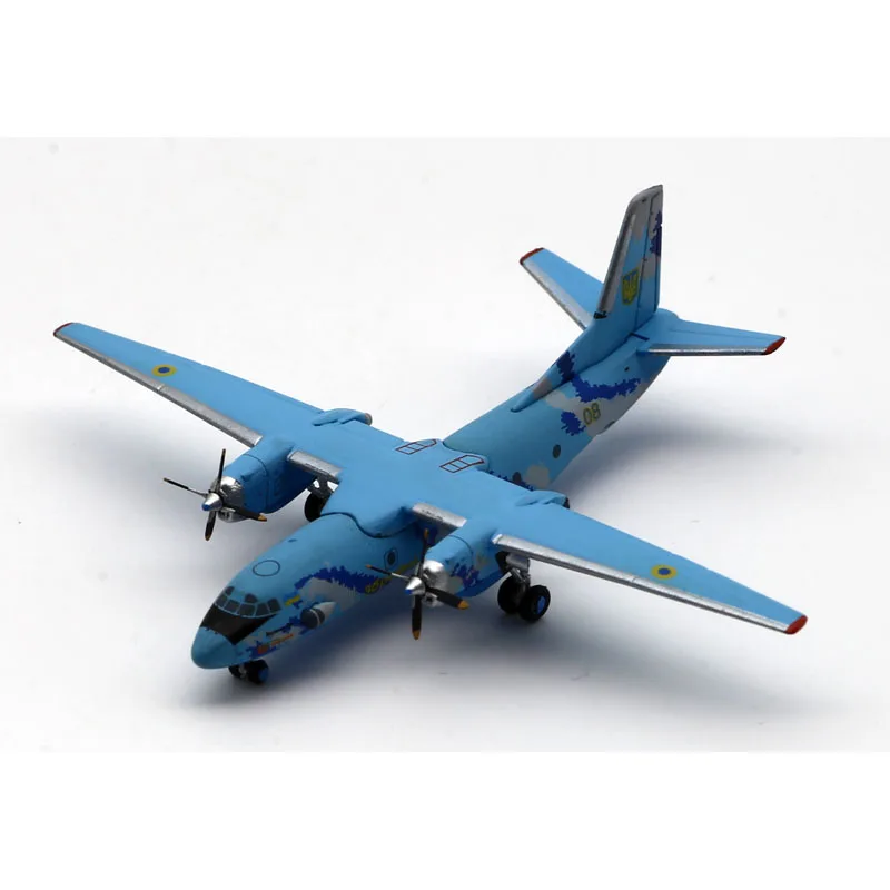 LH4327 Alloy Collectible Plane Gift JC Wings 1:400 Ukrainian Air Force Antonov AN-26 Diecast Aircraft Model 08 With Stand