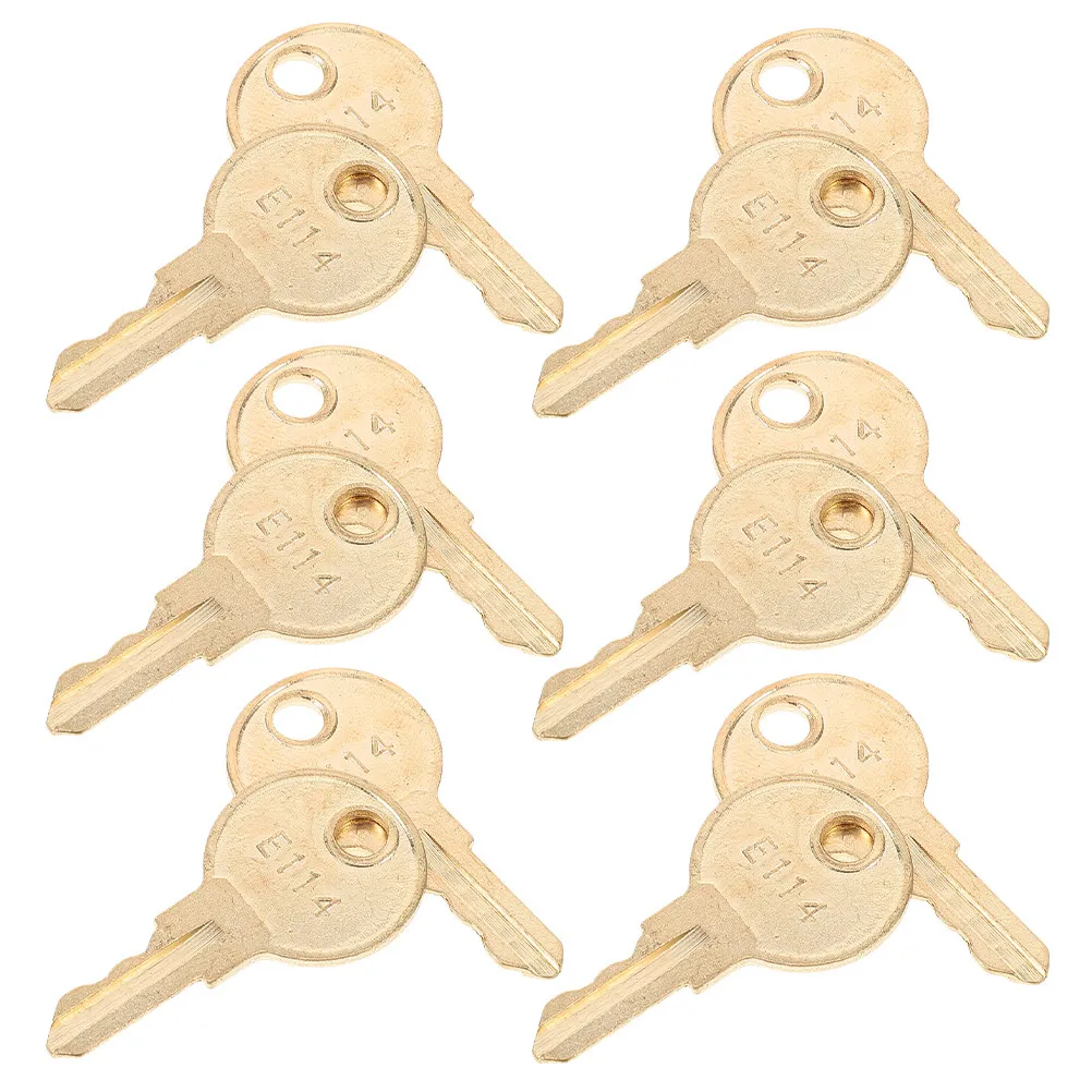 12Pcs Bathroom Dispenser Keys Universal Metal Toilet Paper Towel Dispenser Replacement Keys for Hotel Office Restaurant