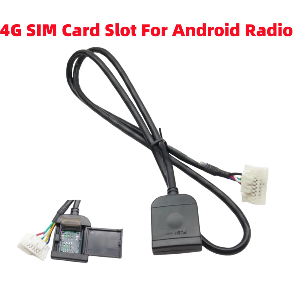 

Слот для SIM-карты, адаптер для Android-радио, мультимедиа, GPS, 4G, 20-контактный кабельный разъем, автомобильные аксессуары, запасная часть провода
