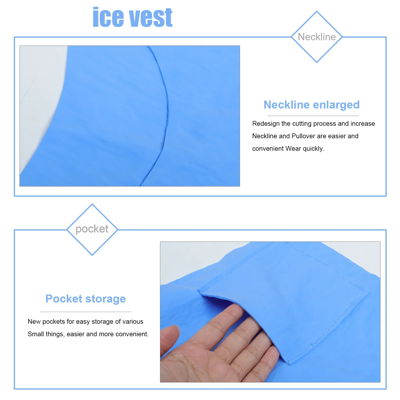 

Evaporative Cooling Vest Water Activated Chill Vest for Extreme Heat Unisex Design for Laborers Athletes Cyclists Fishermen
