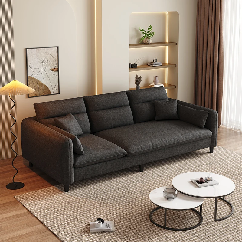 Sofás Modernos Beige para Sala de Estar, Sofás Modulares Nórdicos Minimalistas, Sofá Convertible para Sala de Estar, Muebles para el Hogar