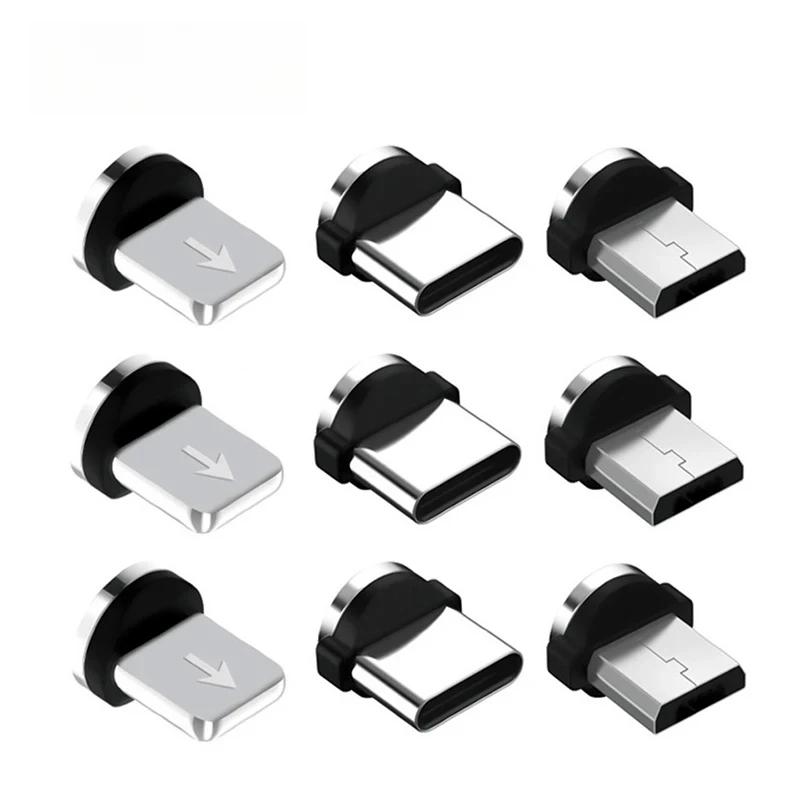 Magnetic Cable Micro USB Type C Fast Charging Cable For iPhone Xiaomi Android Mobile Phone Charger Magnet USB Wire Cord