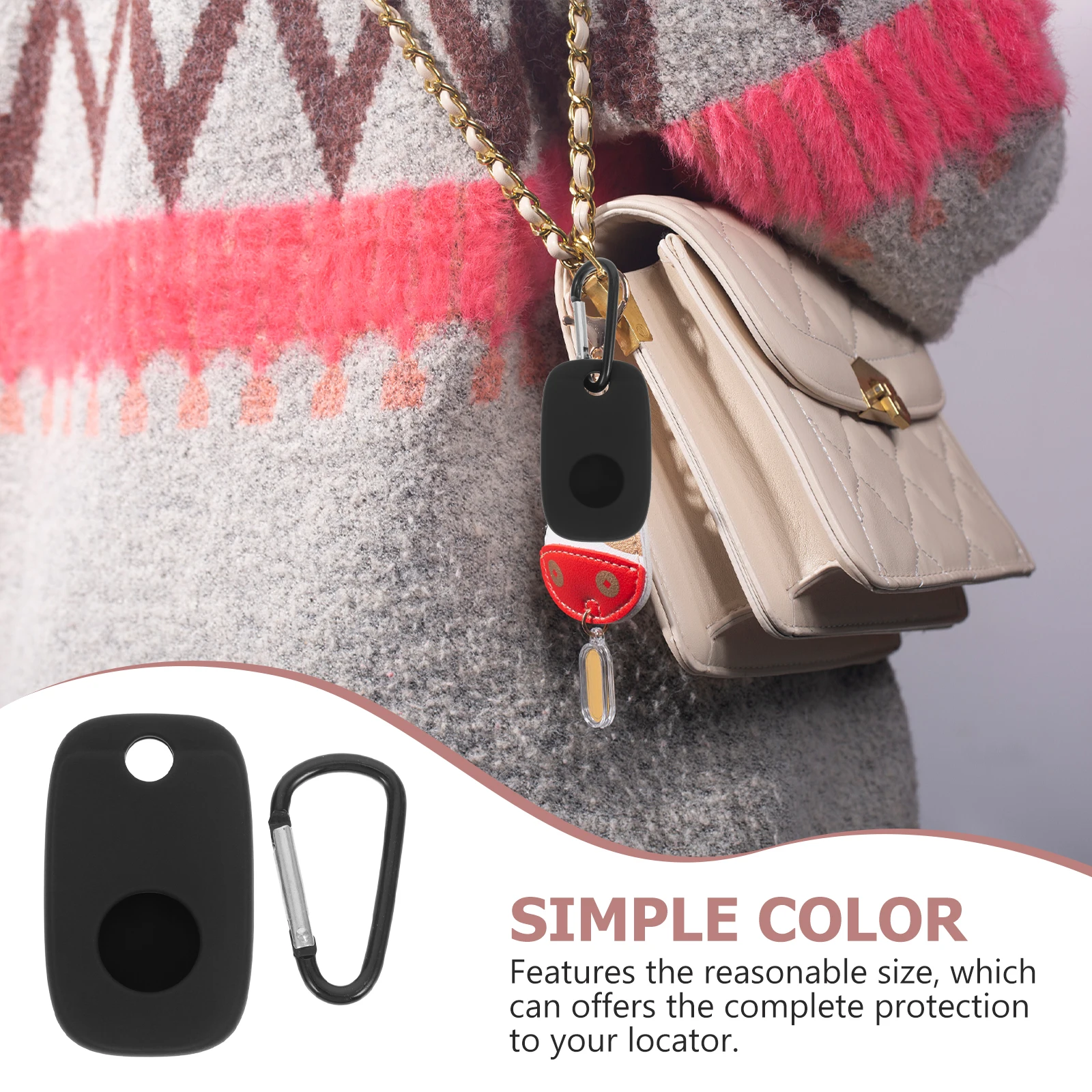 

2pcs Silicone Cover Simple Shockproof Protective Case For Tile Mate Pro Keychain Tracer Accessory Durable Lightweight