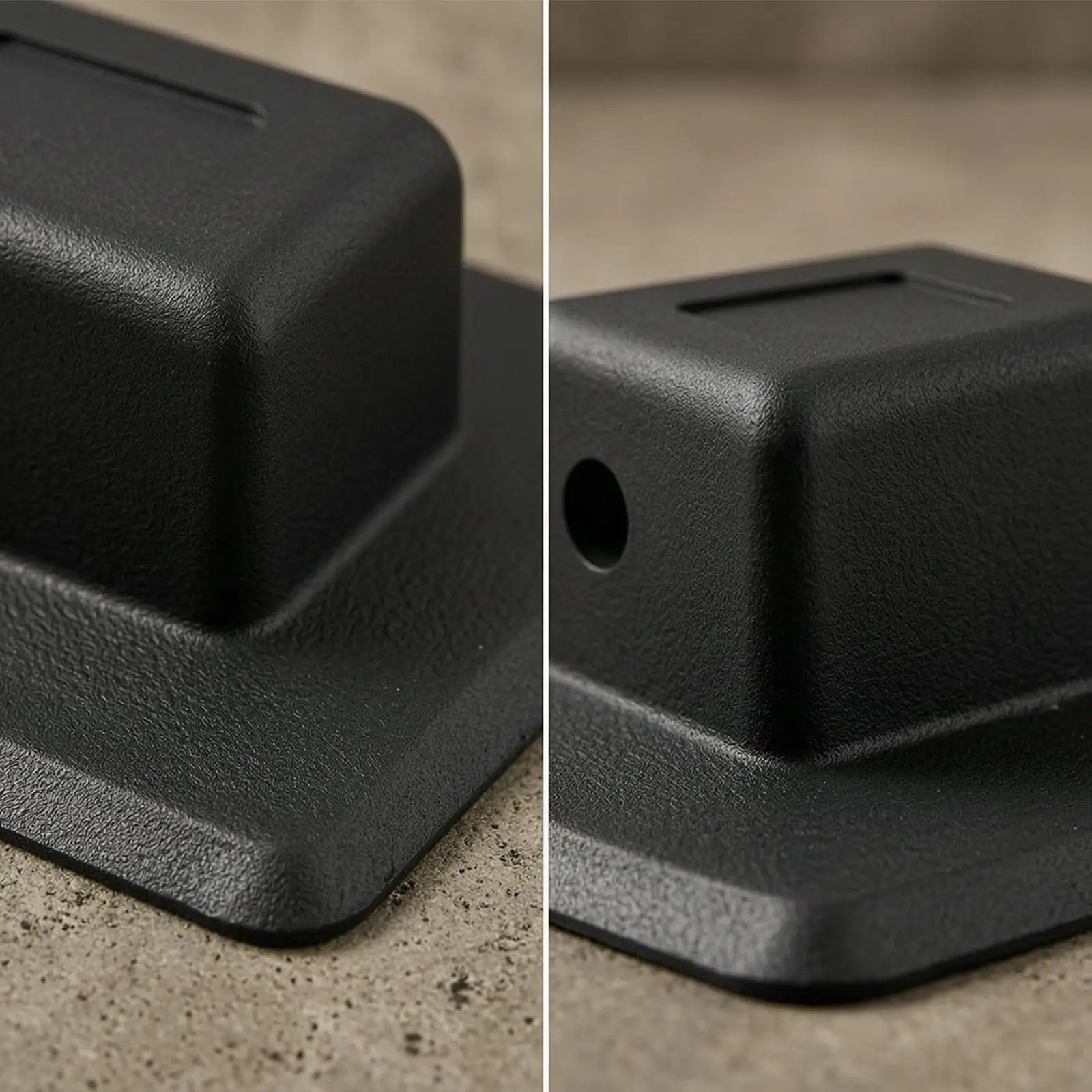 2xBoat Tent Base Rectangular Tent Mount with Hole Lightweight Hardware for Anglers, Kayakers, Inflatable Boats, Kayaks
