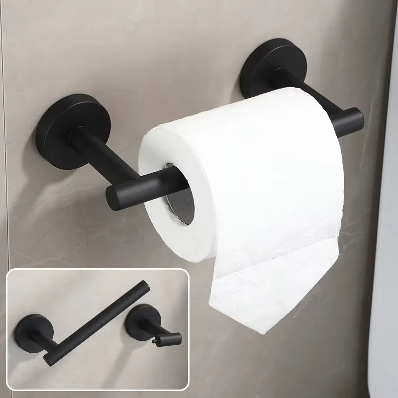 

Stainless Steel Bathroom Toilet Paper Stand Toilet Paper Roll Holder Wall Mounted Golden Tissue Hanger Household Items Hardware