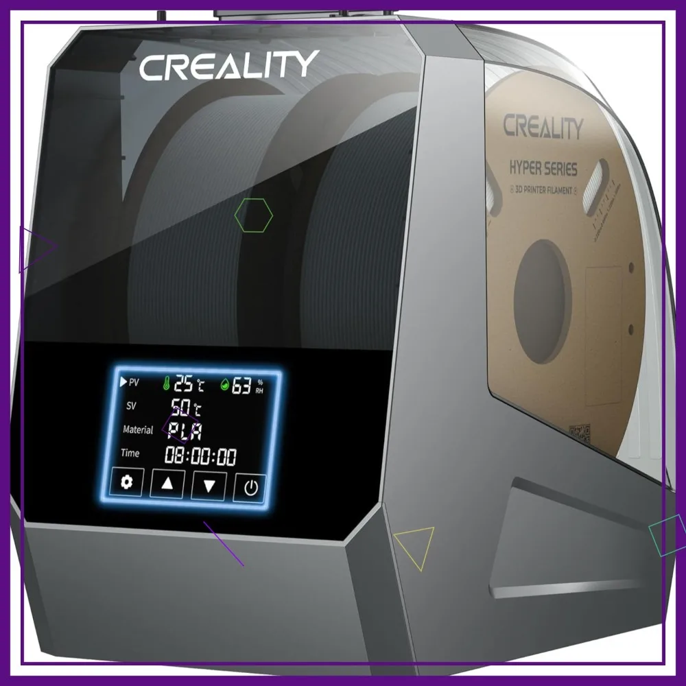 

2-Spool Filament Dryer Box, 160W PTC Fast Heating, 4" Touch Screen, One-Key Drying for PLA PETG ABS TPU