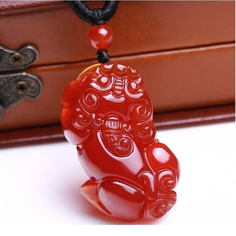 

Ice Agate Chalcedony Pixiu Pendant, Suitable for Daily Wear and Jade Pendant