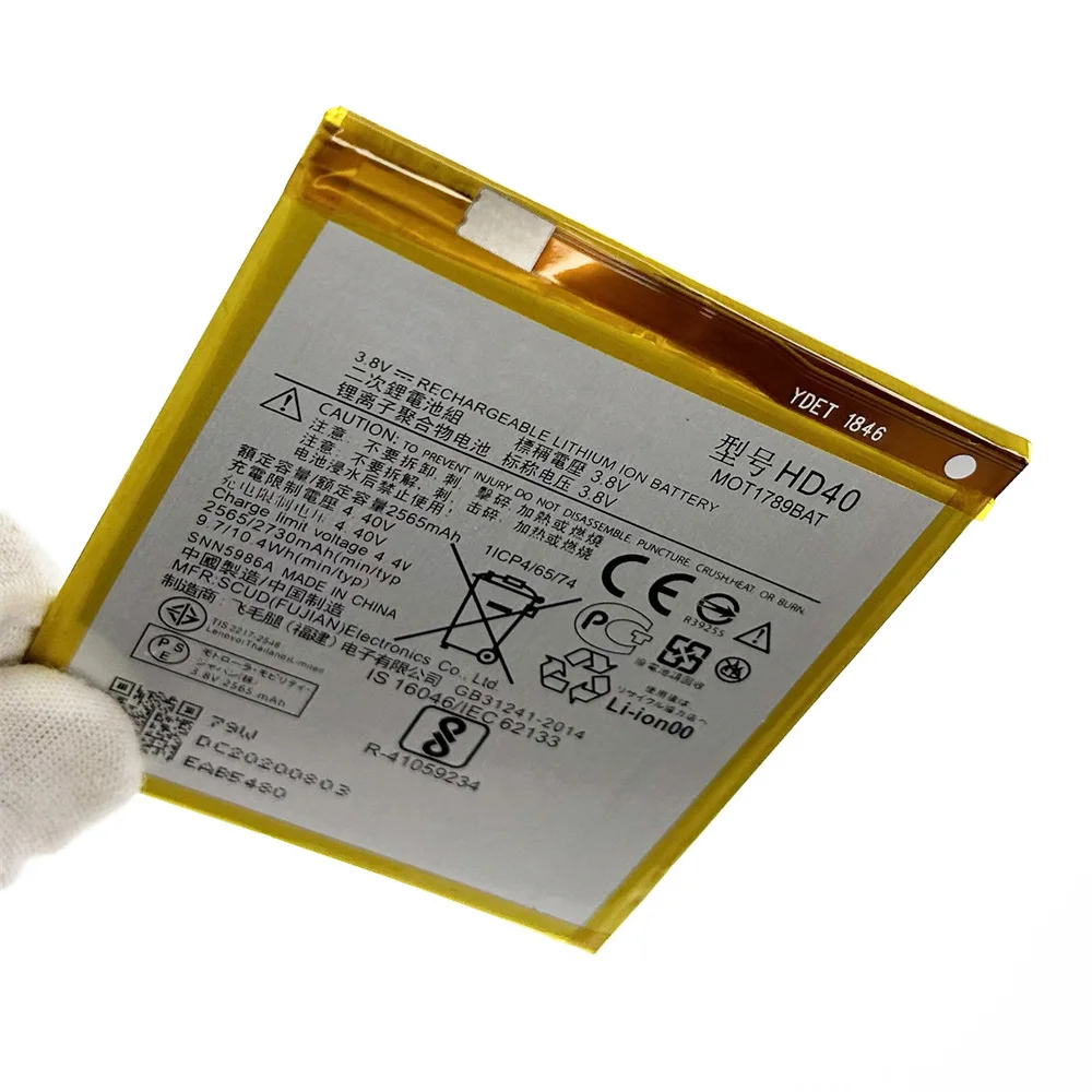 Nueva batería HD40 para Motorola Moto Z Force 2nd MotoZ Force 2nd gen Moto Z2 Force XT1789-1 XT1789-06 3600mAh SNN5987A + herramientas