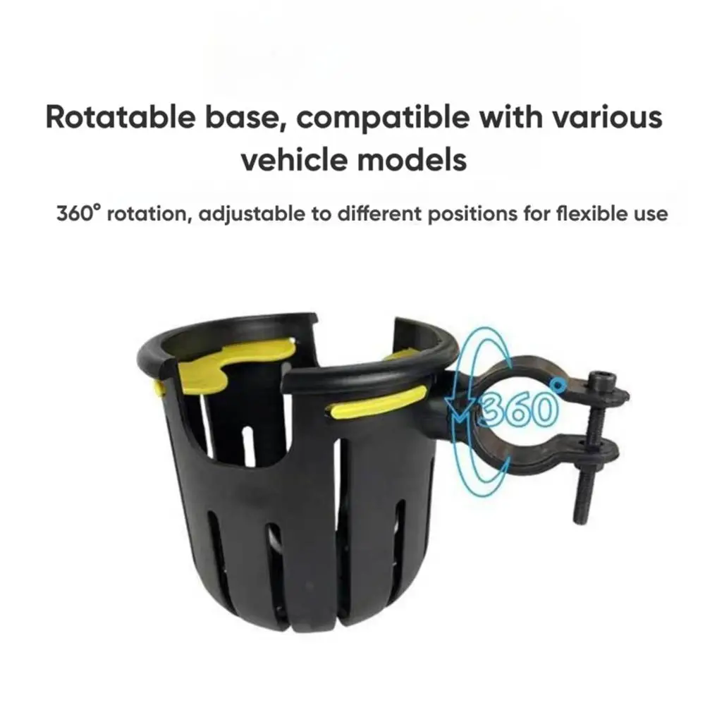 

Multicolor Stroller Water Cup Holder Plastic Stable Motorcycle Cup Holder Handbar Install Accessories Drink Holder Stroller