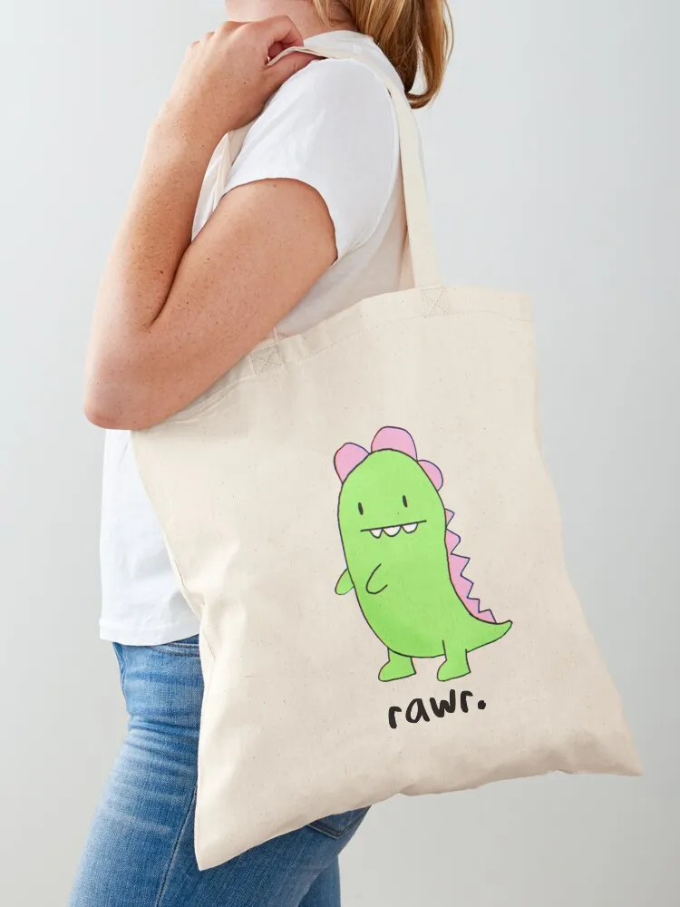 Rawr! Tote Bag sac pour femme shopping bags foldable Canvas Tote Bag