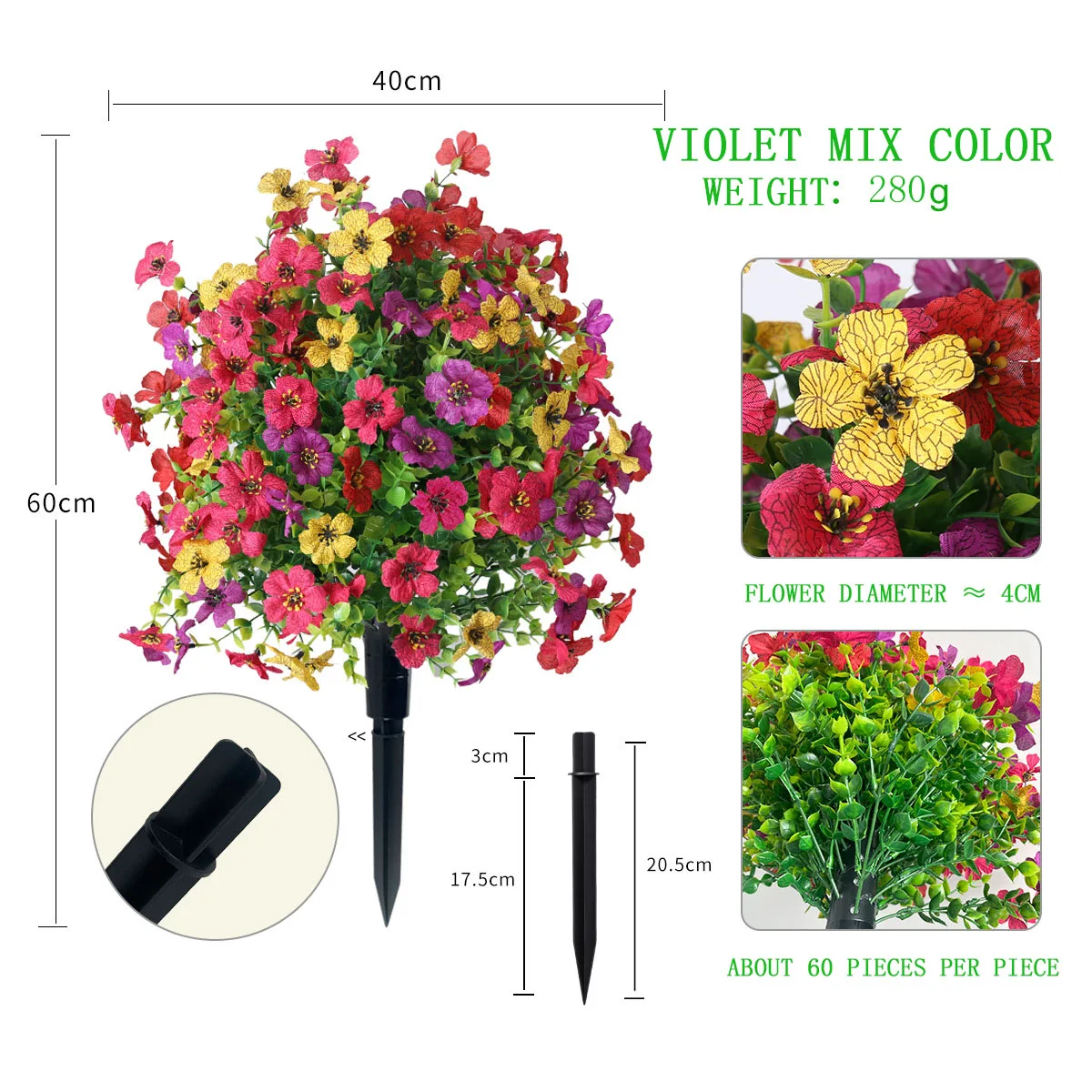 

Disassembly and assembly of simulated green plant ground plug-in eucalyptus lavender plant indoor and outdoor decoration potted