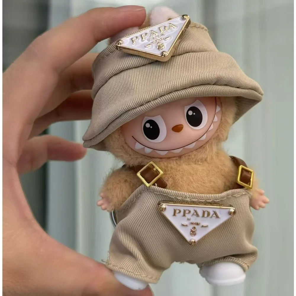 ชุดเสื้อผ้าหรูหราใหม่สำหรับมินิลาบูบู V4 ชุดเอี๊ยมน่ารัก หมวกเก๋ไก๋ เข็มกลัดตุ๊กตาเดอะมอนสเตอร์ส ชุดลาบูบู อุปกรณ์เสริม