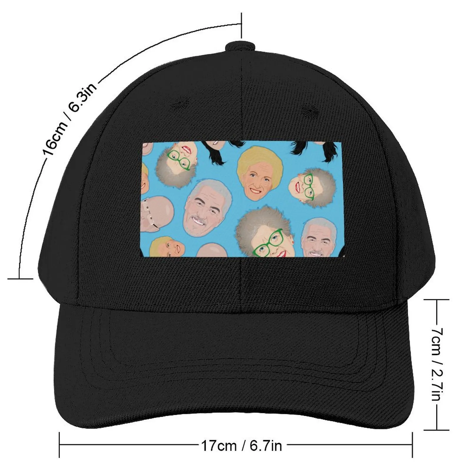 Bake Off GBBO Baking Show Great British Baseball Cap Luxury Brand Golf Hat Baseball Cap Christmas Hat For Women Men's