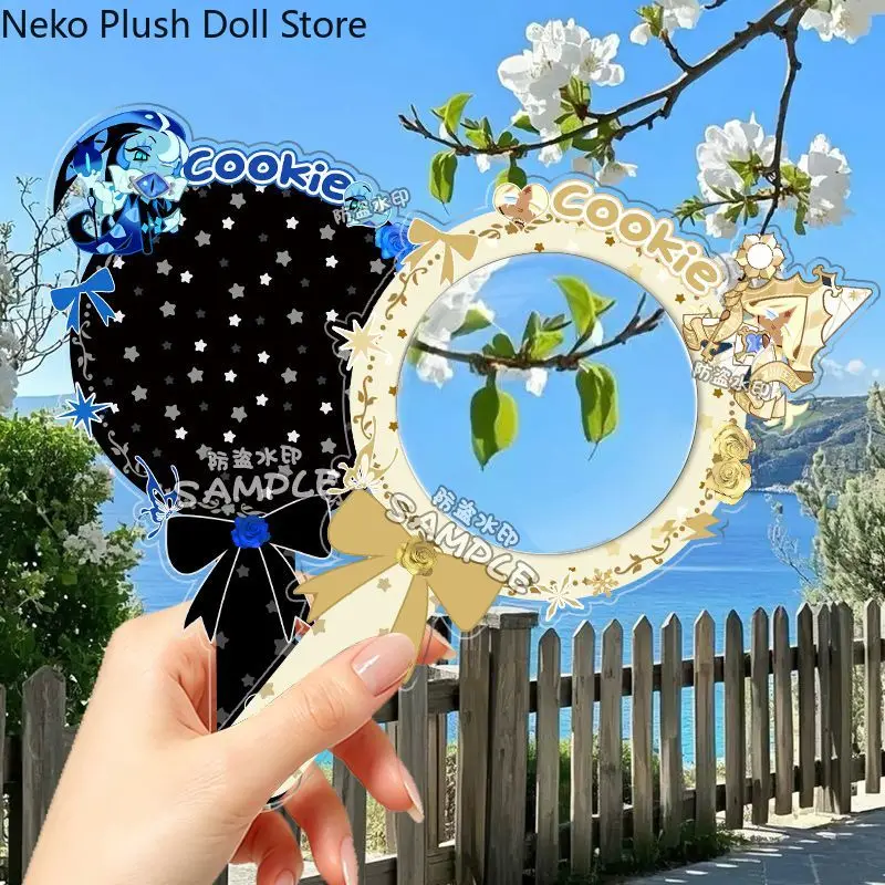Cookie Run: Kingdom Dark Choco Milk Cookie Pure Vanilla Cookie Anime Cosplay Check-in Stick Photo Stick Ornament Regalo para Estudiantes