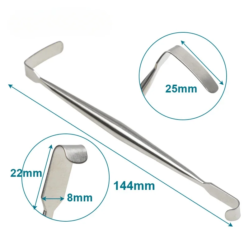 

Eye Bag Pull Hook Stainless Steel Autoclavable Ophthalmic Instrument Three Types