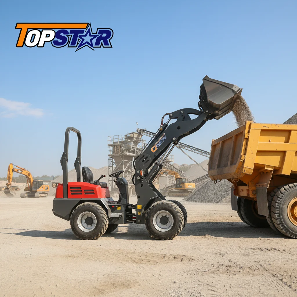 3Ton Diesel Hydraulic Telescopic Arm Mini Loader for Orchard Planting Pruning Support & Farm Land Preparation