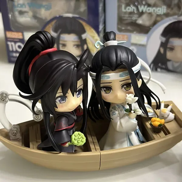 Patriarch of Magic Dao Figures Wei Wuxian Lan Wangji Cute Collection Dolls Pvc Movable Model Ultra Light Clay Toy Ornament Gifts