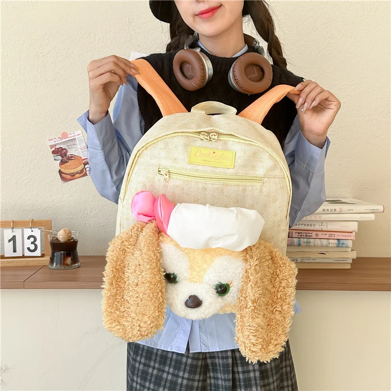 Disney Keqi'an cute and sweet student schoolbag cartoon chef dog doll casual simple shopping travel large capacity backpack