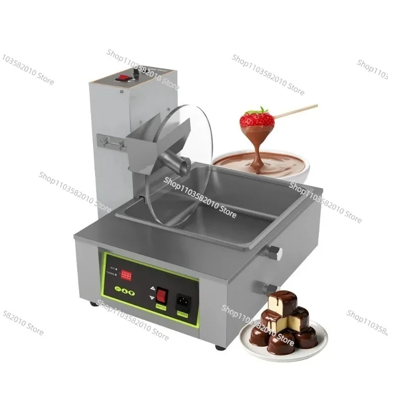 

This chocolate blender features simultaneous heating and blending for a smoother, more even consistency.