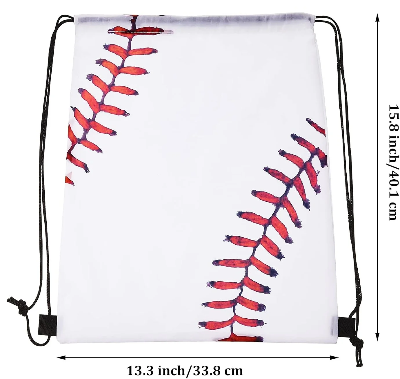 12Pcs Baseball Drawstring Backpack Bag Baseball Drawstring Party Favor Bags for Gym Sports Teams