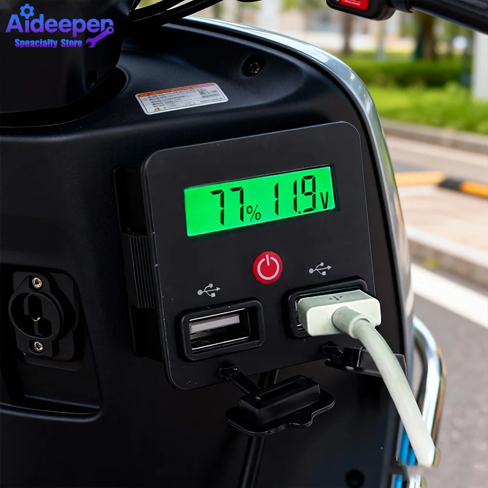 JS-CU3 12V/24V Battery Capacity Indicator Voltmeter High-Precision LED Digital Display 3S-6S Lithium Battery Tester USB Interfac