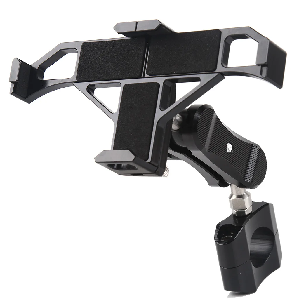 

Aluminium Bicycle Phone Holder Motorcycle Handle Navigation Fixed Bracket for 22mm Handlebar Riding Equipment