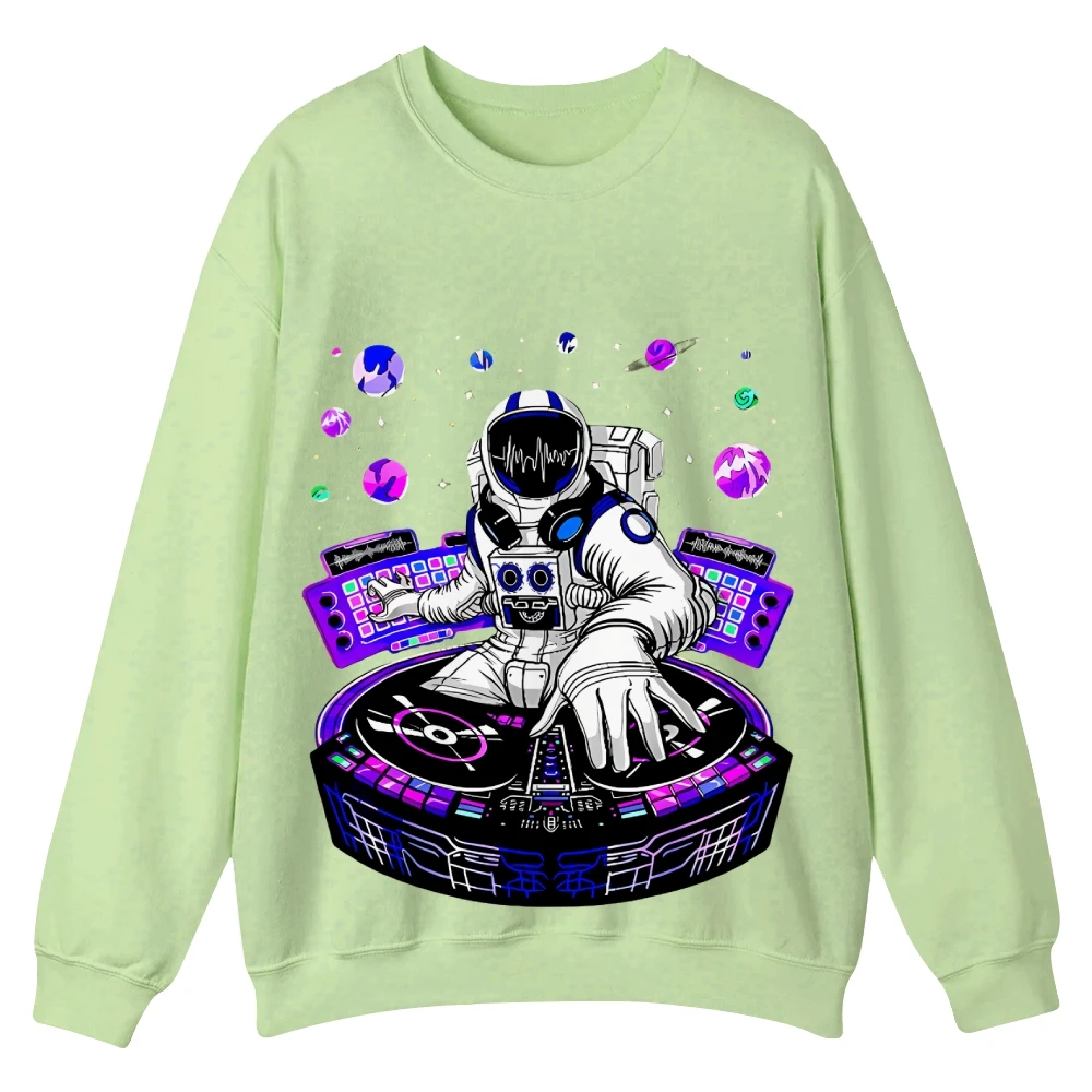 

Astronaut Dj Trendy Graphic Sweatshirt,Cusal Sweatshirt,Trendy Long Sleeve Shirt,Comfort Colors Sweater,Unisex Sweatshirt