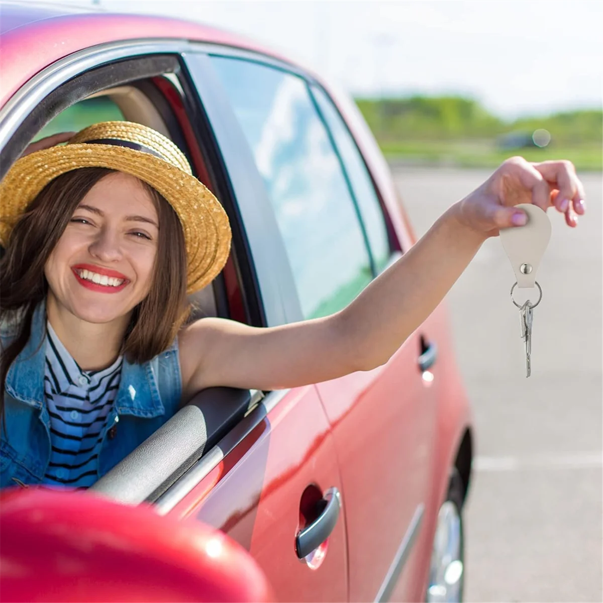 20 шт., наборы брелоков из искусственной кожи, пустые брелки для лазерной гравировки, кожаный брелок с поворотным крючком для поделок своими руками, хит продаж