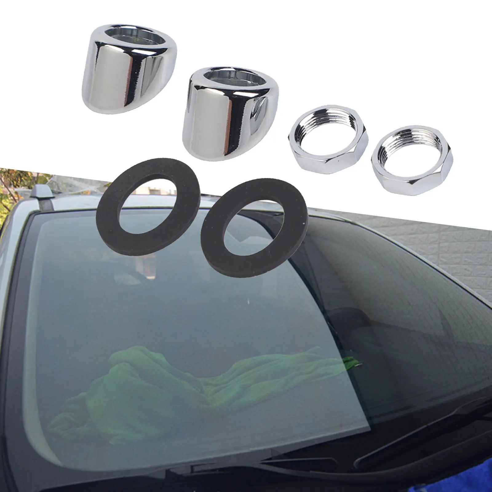 2set 6pcs WIPER WHEEL BOX MOUNTING BEZEL Plastic WIPER WHEEL BOX MOUNTING BEZEL Kit Car Accessories Car Parts Automotive Parts