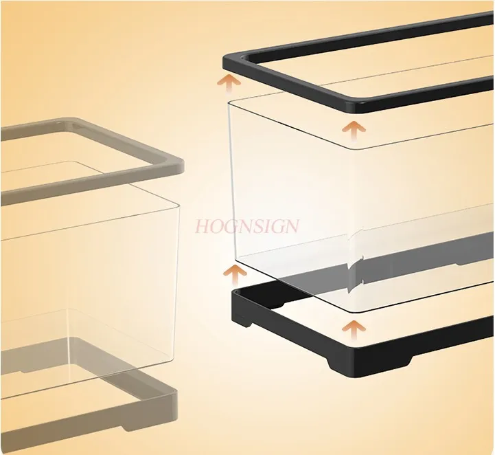 Jaula de acrílico transparente para hámster, caja de cría de pollos, conejo, rutina