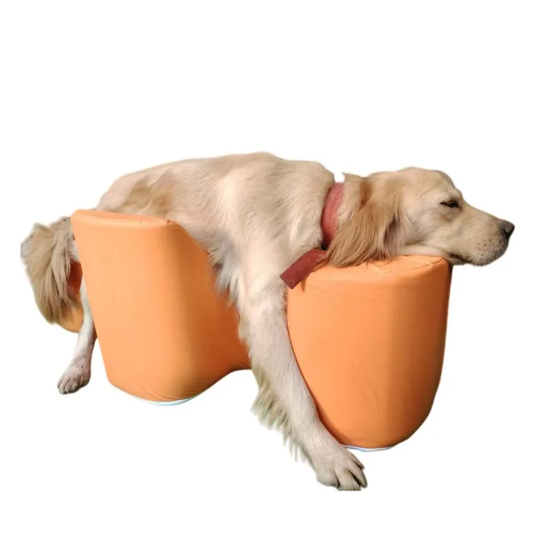 

Elderly dog standing assist lying on the bench, anti-skid joint care, postoperative rehabilitation